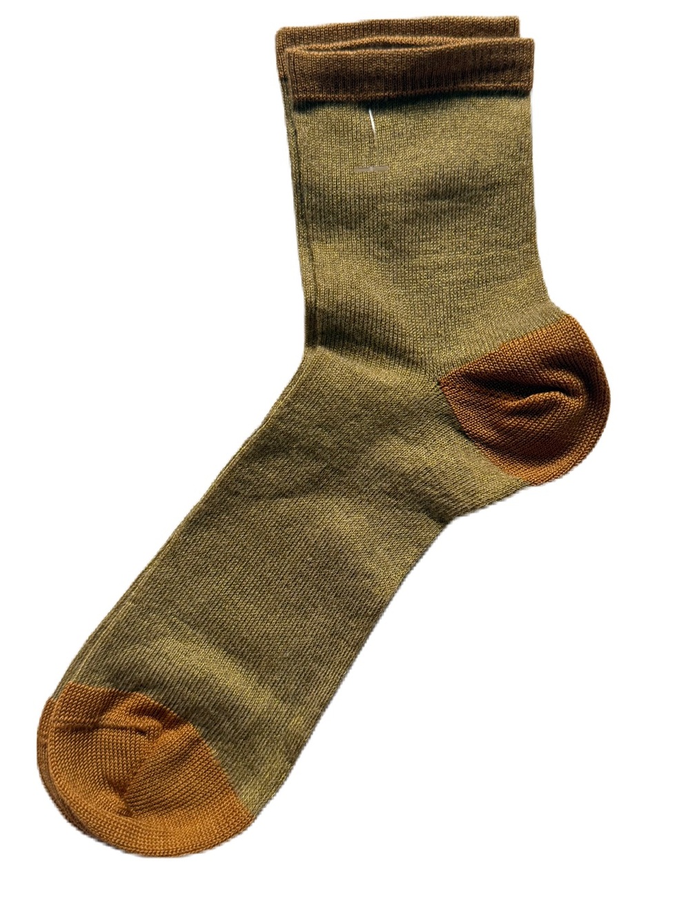Maria La Rosa Metallic Socks Yellow Beige New